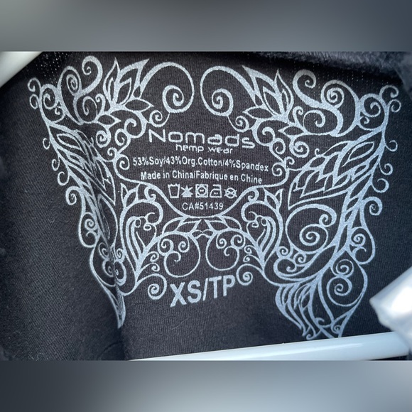 NEW! Nomads Hempwear Sweater-Dark Charcoal- wood buttons-accented seams-Tunic - Picture 7 of 9